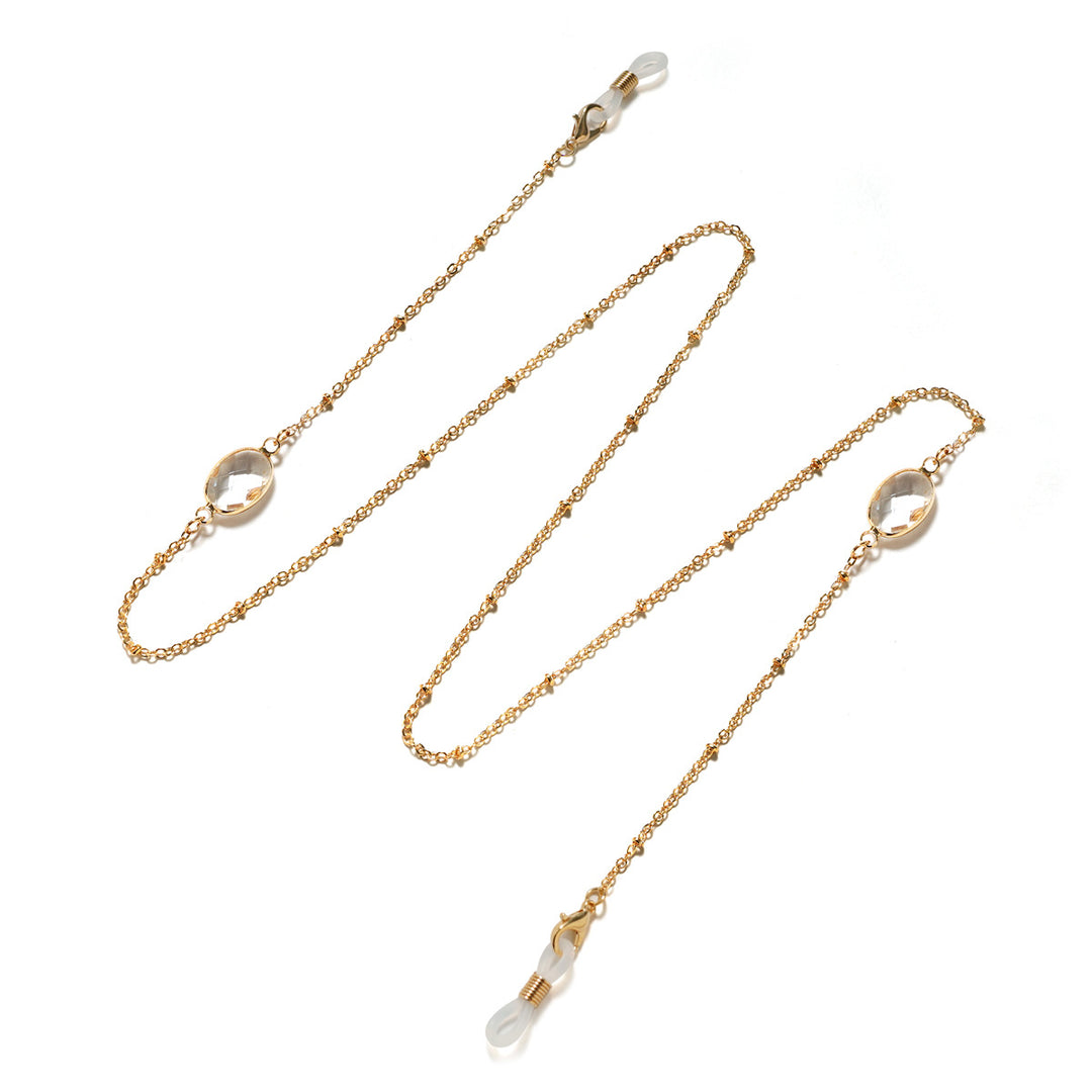 Chic Gemstone-Accented Eyewear Chain Kalsten
