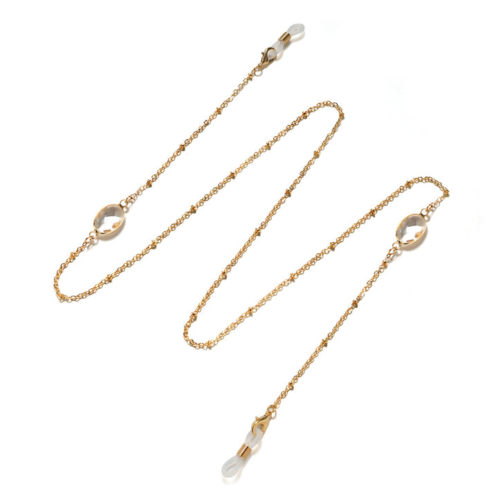 Chic Gemstone-Accented Eyewear Chain Kalsten