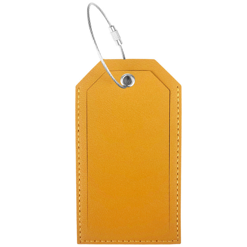Women’s luggage tag made of durable leather with stainless steel closure Kalsten