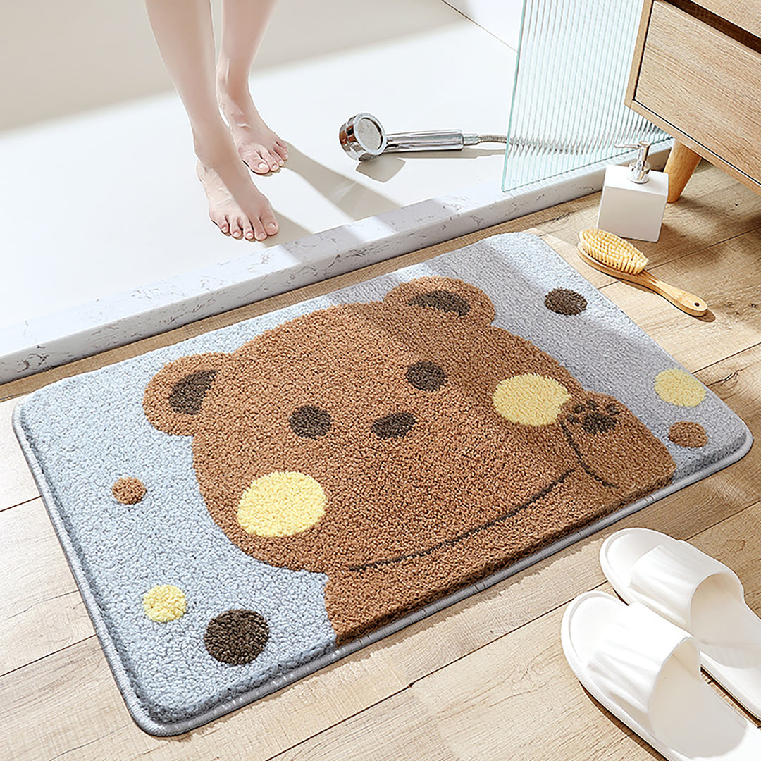 Plush Bunny-Themed Bath Mat Kalsten