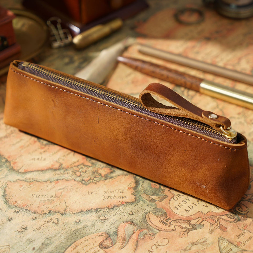 Premium Leather Pencil Case