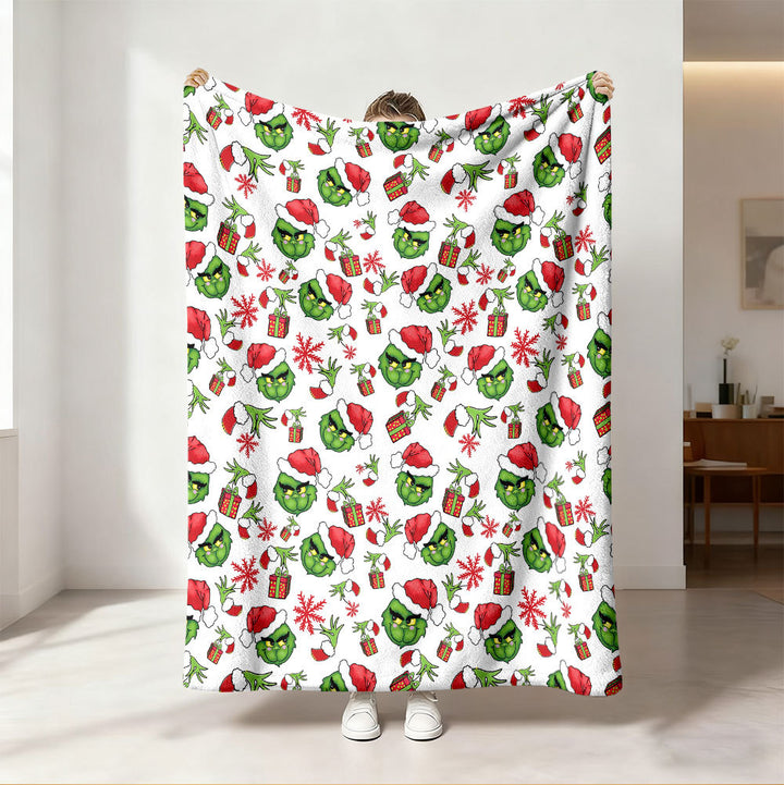 Cozy Dog-Themed Fleece Throw Blanket