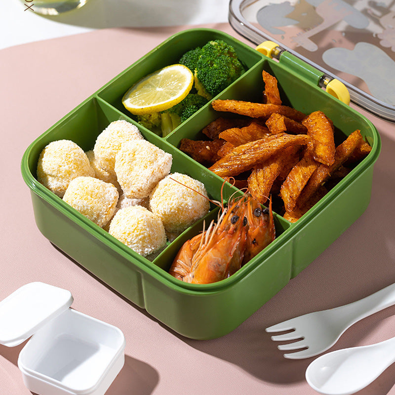 Fun-Themed Lunch Box with Multiple Compartments