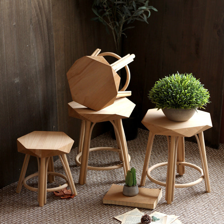 Modern stool made of high-quality Kalsten wood
