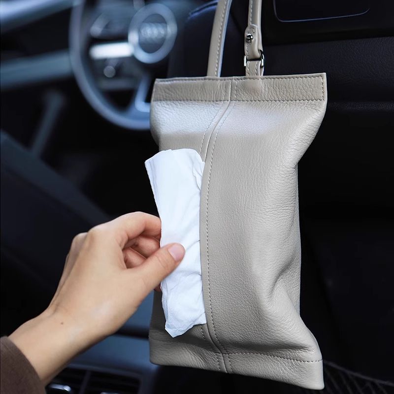 Stylish Leather Tissue Holder Kalsten