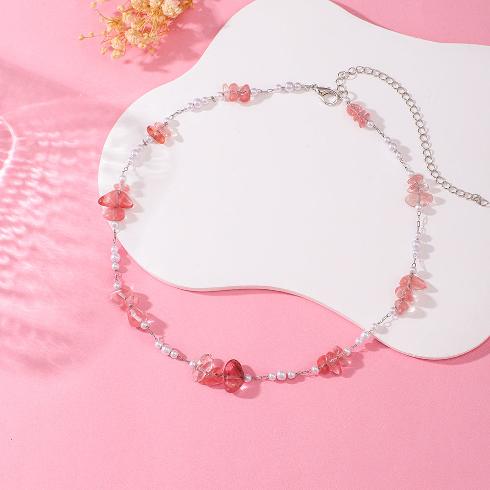 Elegant Floral Beaded Necklace Kalsten