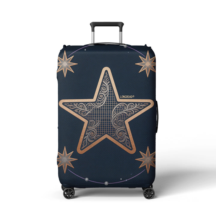 Women’s suitcase cover with floral lavender pattern Kalsten