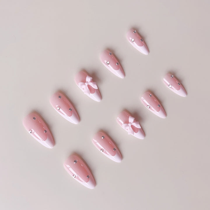 Artificial nail tips with elegant tips and floral design Kalsten