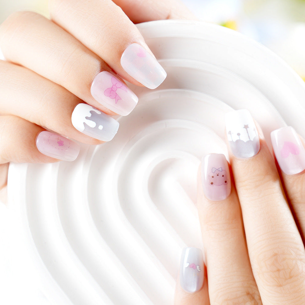Whimsical Cartoon-Themed Press-On Nail Set Kalsten