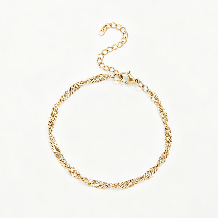 Textured Twisted Chain Bracelet Kalsten