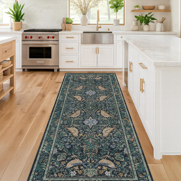 Elegant Vintage-Inspired Runner Rug