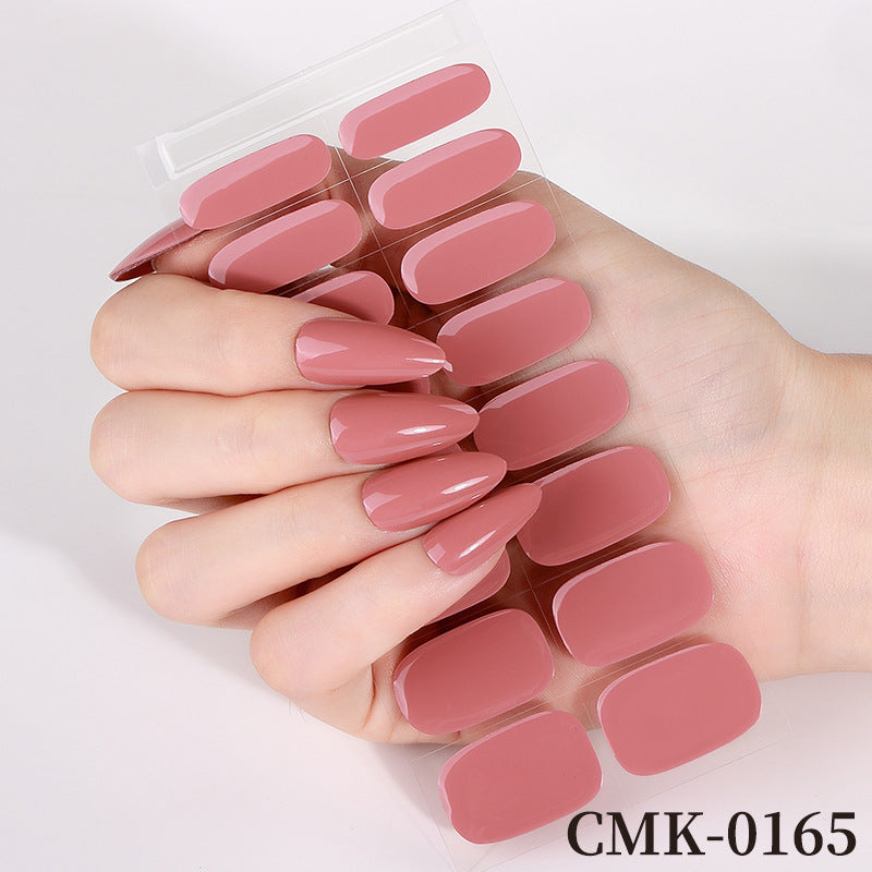 Glossy Press-On Nail Wraps