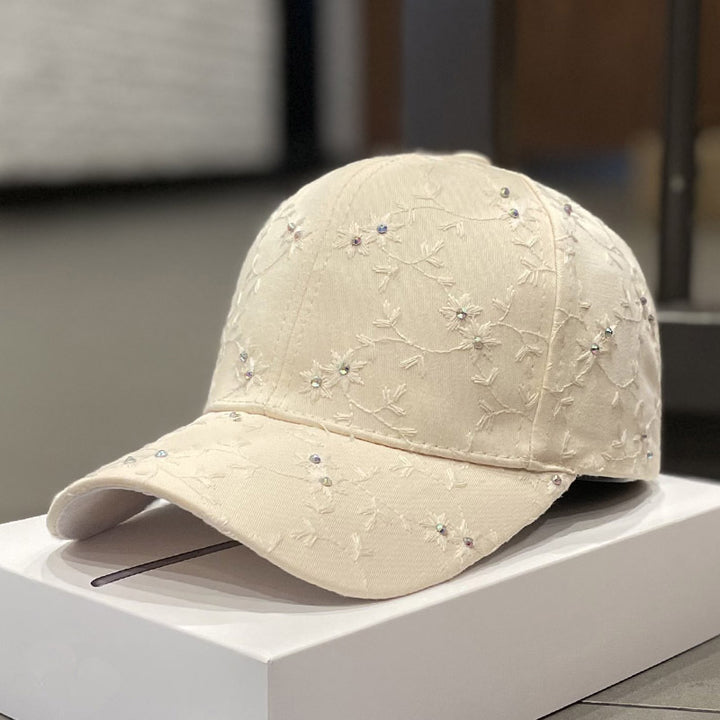 Women's Embellished Floral Cap Kalsten