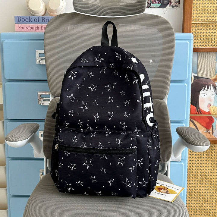 Star Print Casual Backpack