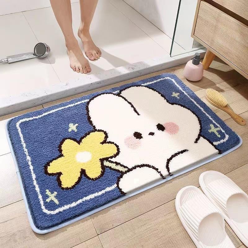 Coastal Waves Shaped Bath Mat