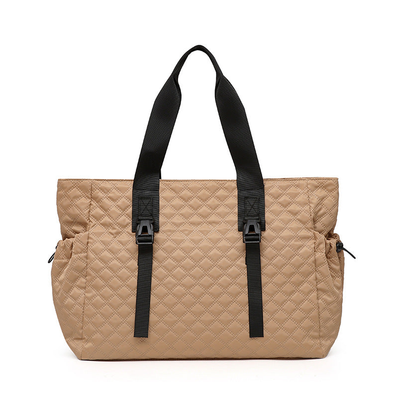 Quilted Multi-Compartment Tote Bag Kalsten