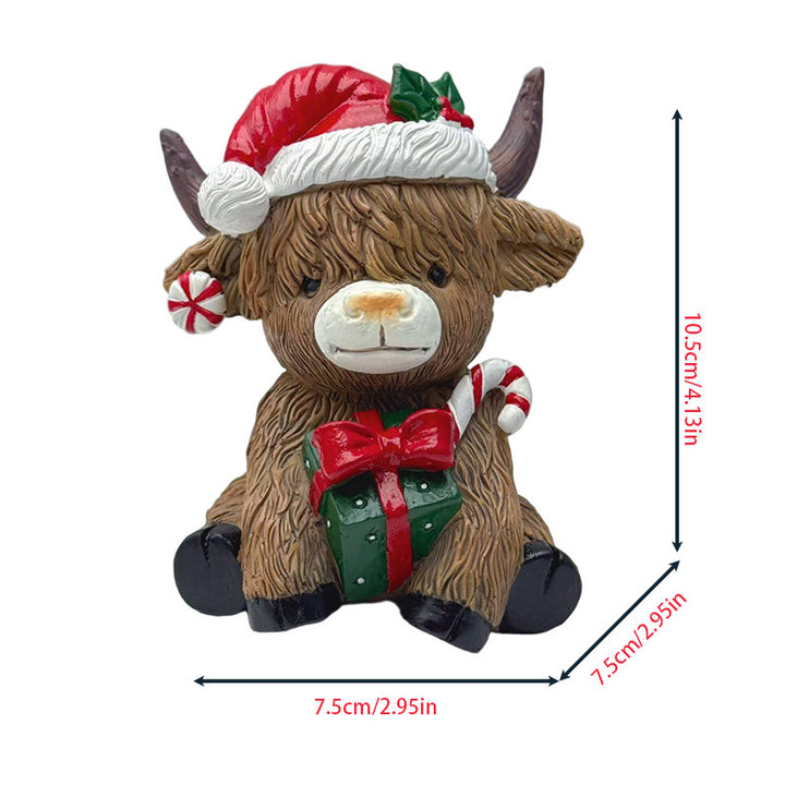 Decorative Highland Cow Figurine Kalsten