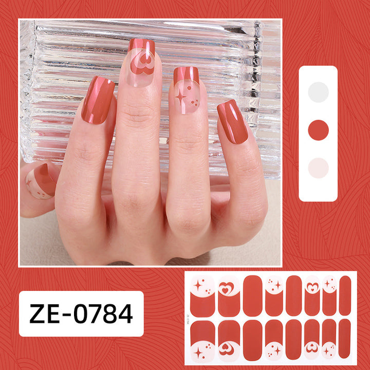 Elegant Glitter Accent Nail Wraps
