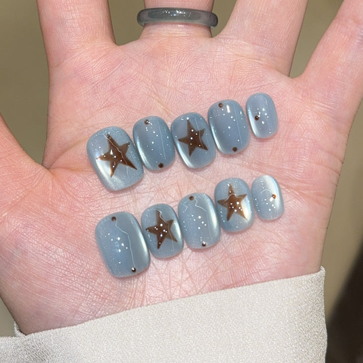Artificial Nail Tips with Star Design Kalsten