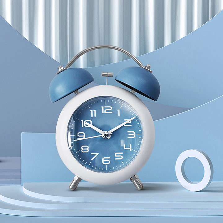 Elegant analog alarm clock with double bells and large dial Kalsten