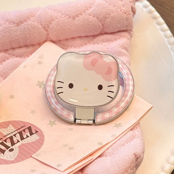 Hand mirror in heart-shaped design with cute bear motif Kalsten