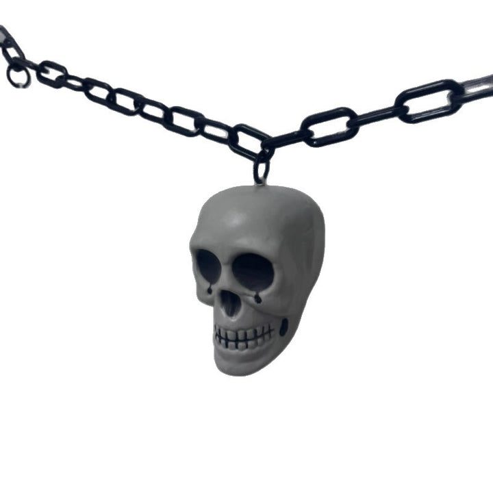 Creepy Halloween string lights with skulls