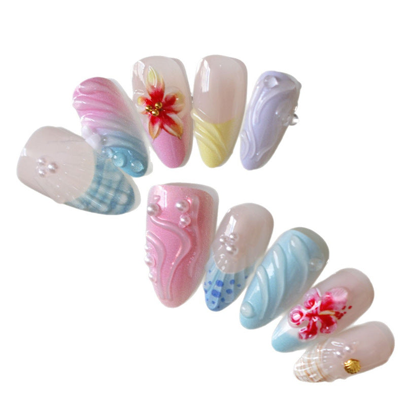 Artistic Sea-Inspired Shell Nail Art Set Kalsten