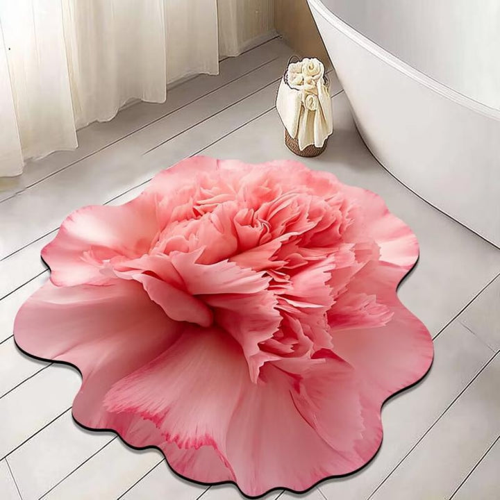 Floral Shaped Bath Mat