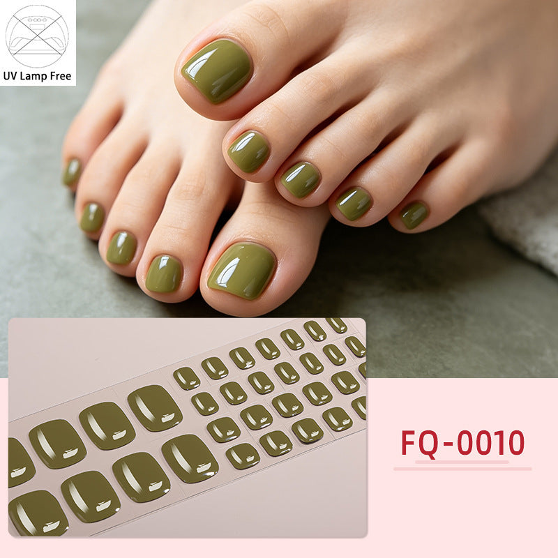 UV-Free Glossy Press-On Nail Wraps
