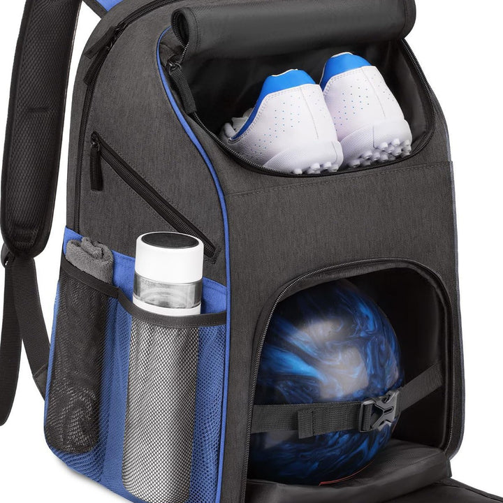Unisex Sporty Backpack with special compartments for shoes and bowling ball Kalsten
