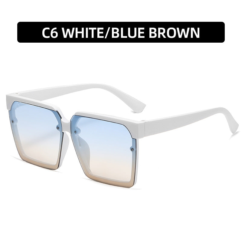 Chunky Geometric Frame Sunglasses