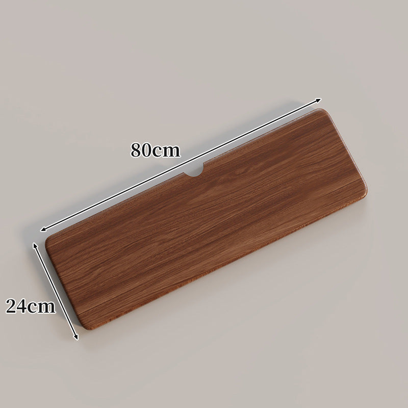 Ergonomic Solid Wood Keyboard Palm Rest with Cable Notch