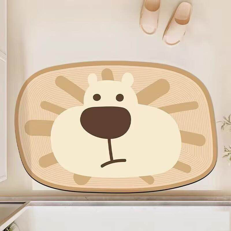 Cute Animal-Themed Bathroom Mat