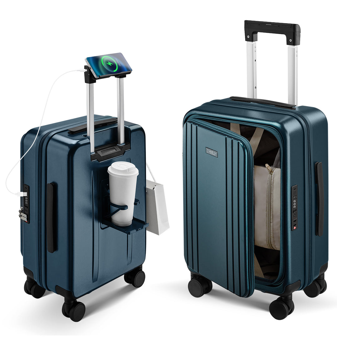 Unisex Smart Hard Shell Trolley Suitcase Kalsten