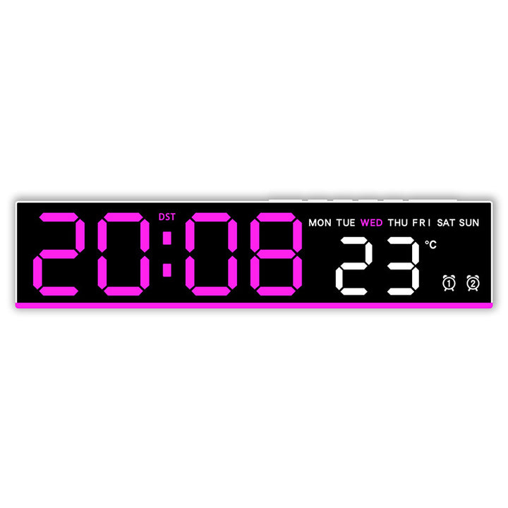 Digital clock with large LED display and temperature display Kalsten