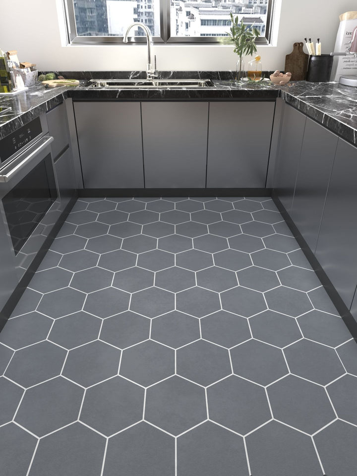 Geometric Honeycomb Pattern Area Rug