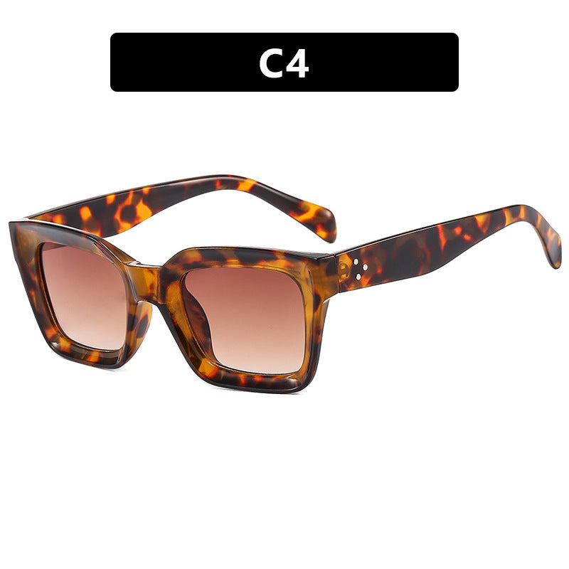 Women's fashionable square sunglasses with narrow frame Kalsten