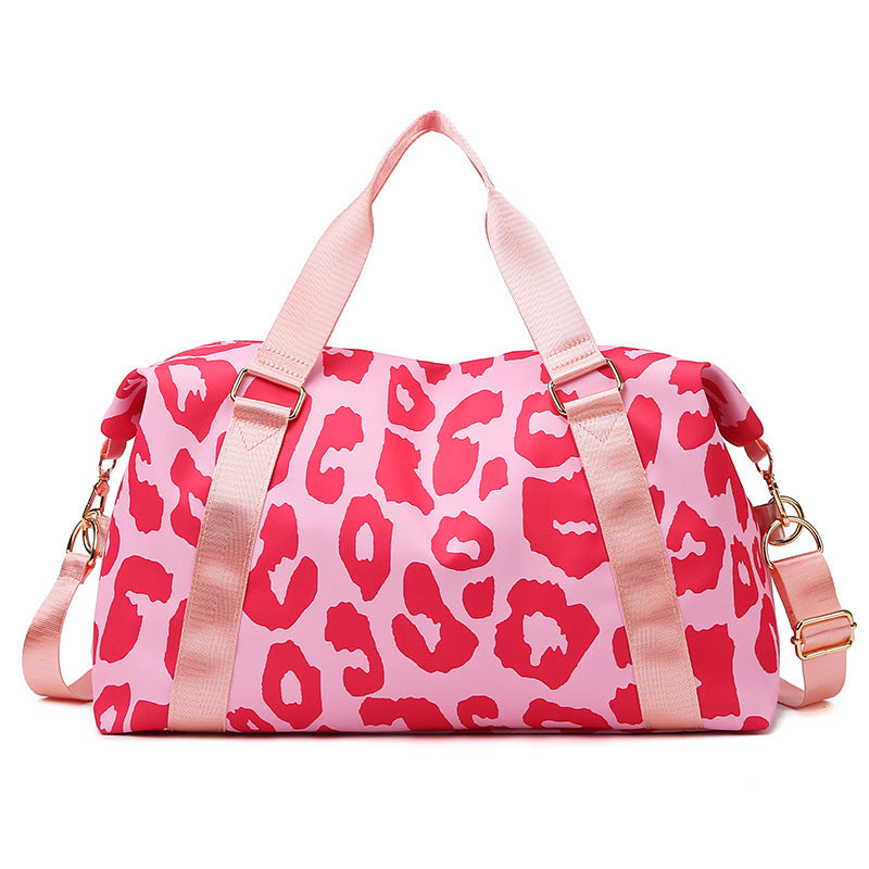 Stylish Leopard Print Travel Duffle Bag
