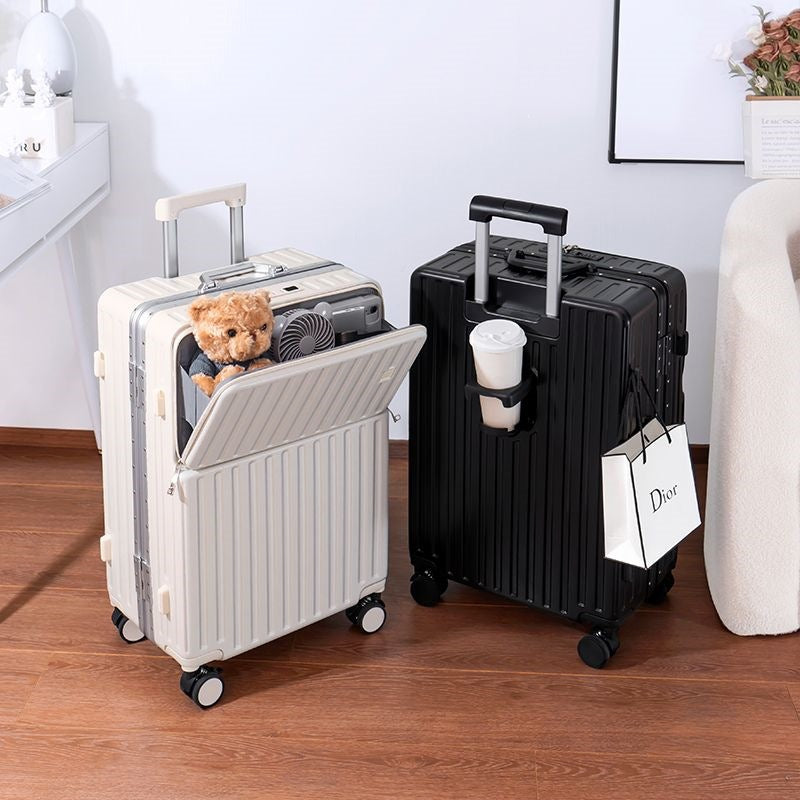 Trolley Suitcase With Innovative Storage Space And Integrated Security System Kalsten