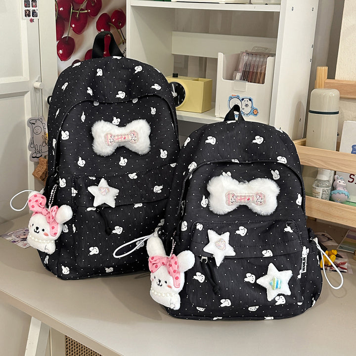 Cute Plush Embellished Backpack Kalsten