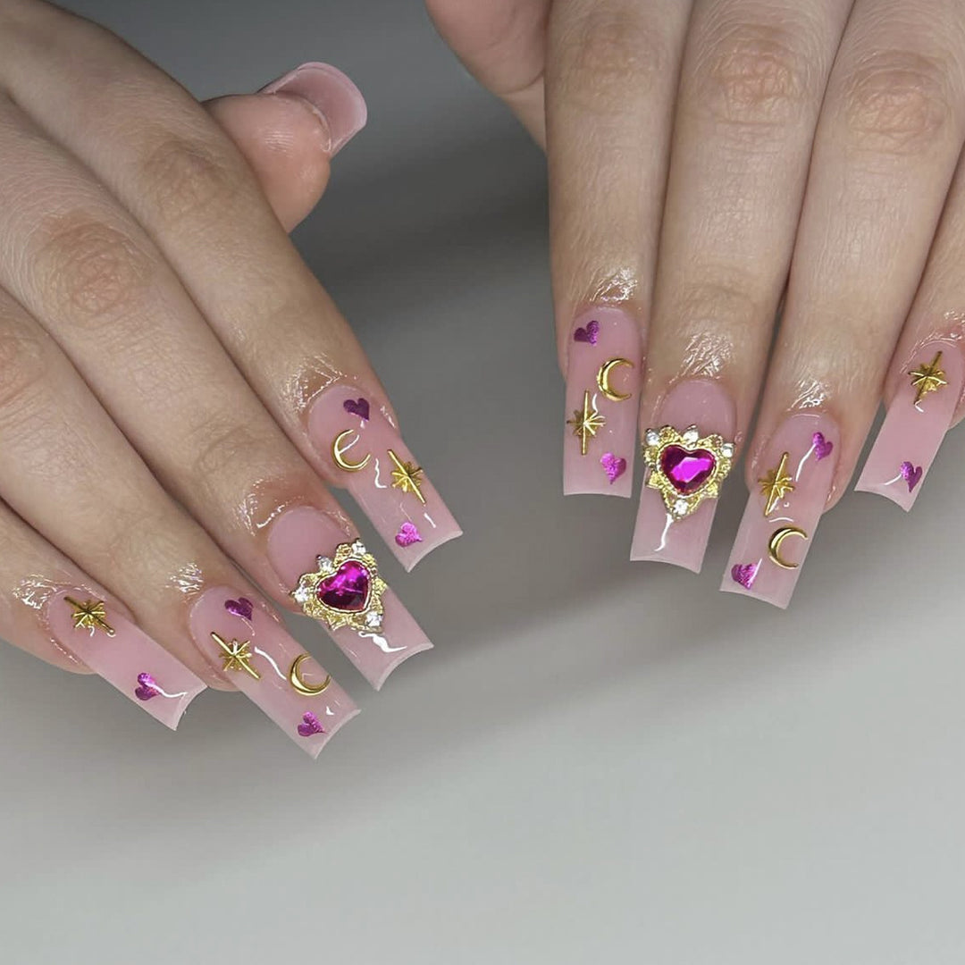 Artistic 3D Heart Nail Art Kalsten