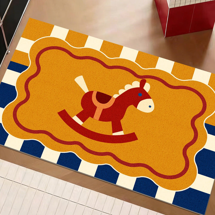 Decorative Pony-Themed Entrance Mat