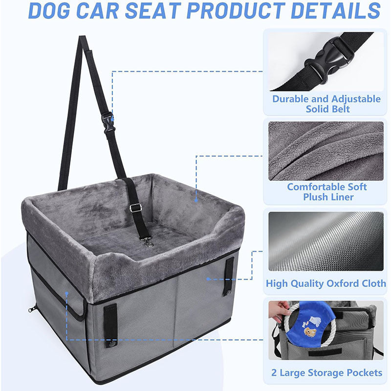 Portable Pet Car Seat with Soft Interior Lining Kalsten