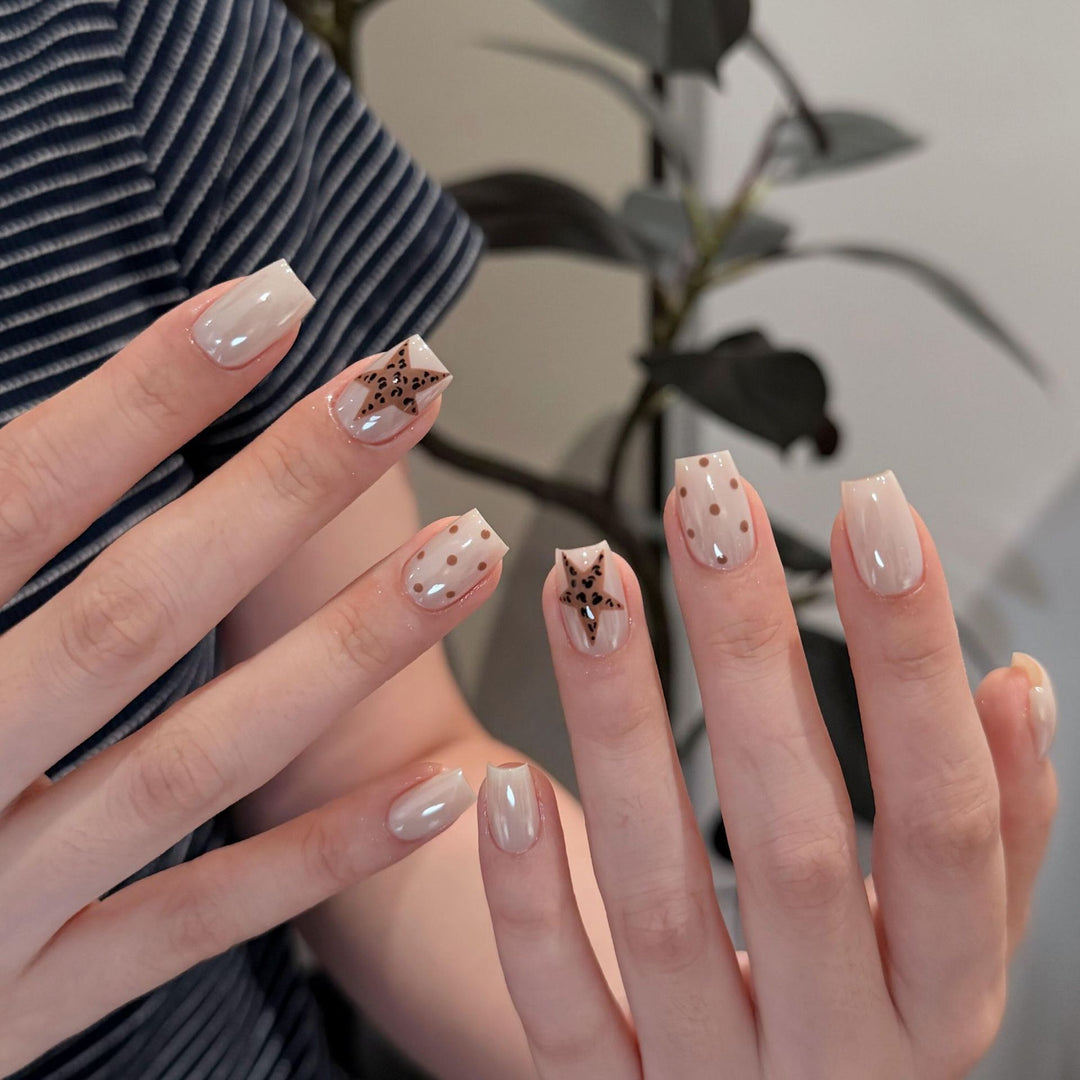 Trendy animal print artificial nail tips Kalsten
