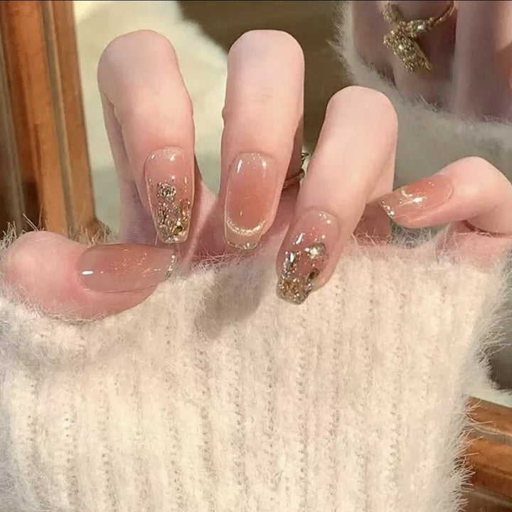 Premium Glittering Press-On Nail Art Set Kalsten
