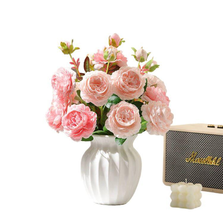 Elegant Faux Rose Floral Arrangement