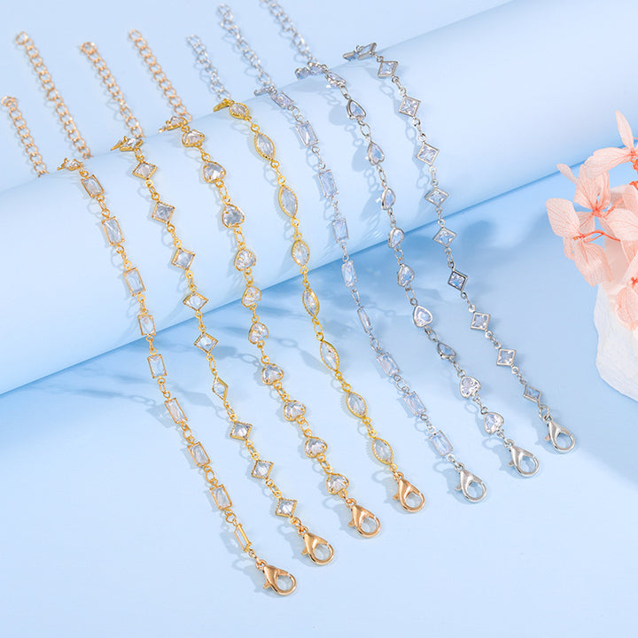Elegant Glass Chain Bracelet Kalsten