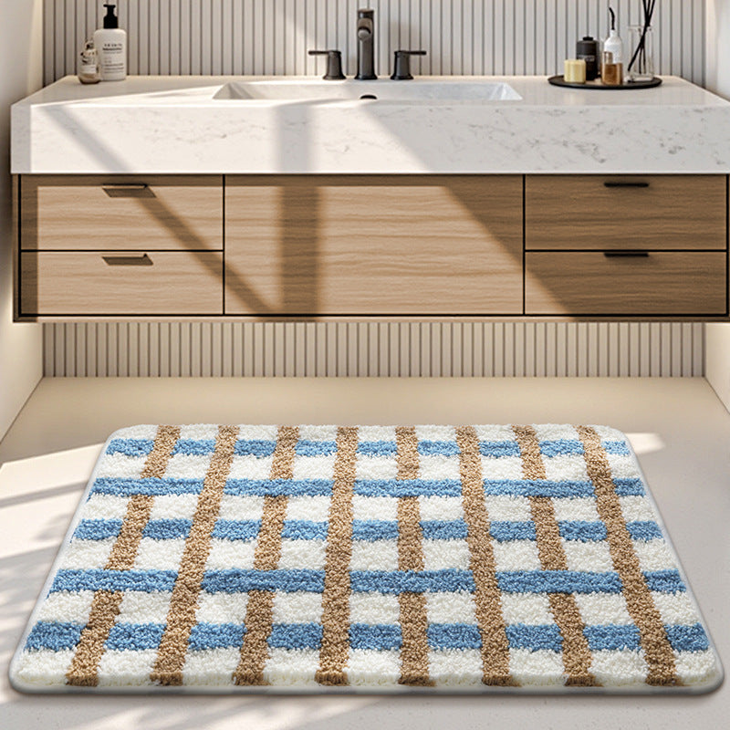 Plush Decorative Bathroom Area Mat
