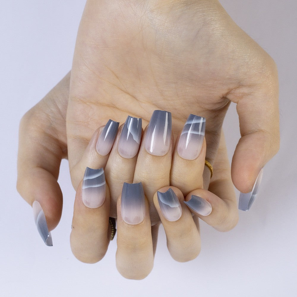 High-gloss artificial nails with rose effect Kalsten