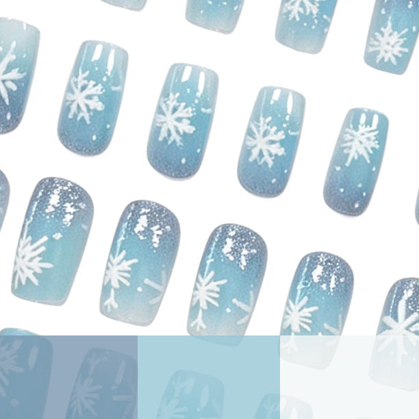 Frosted Snowflake Gel Nail Art Set Kalsten